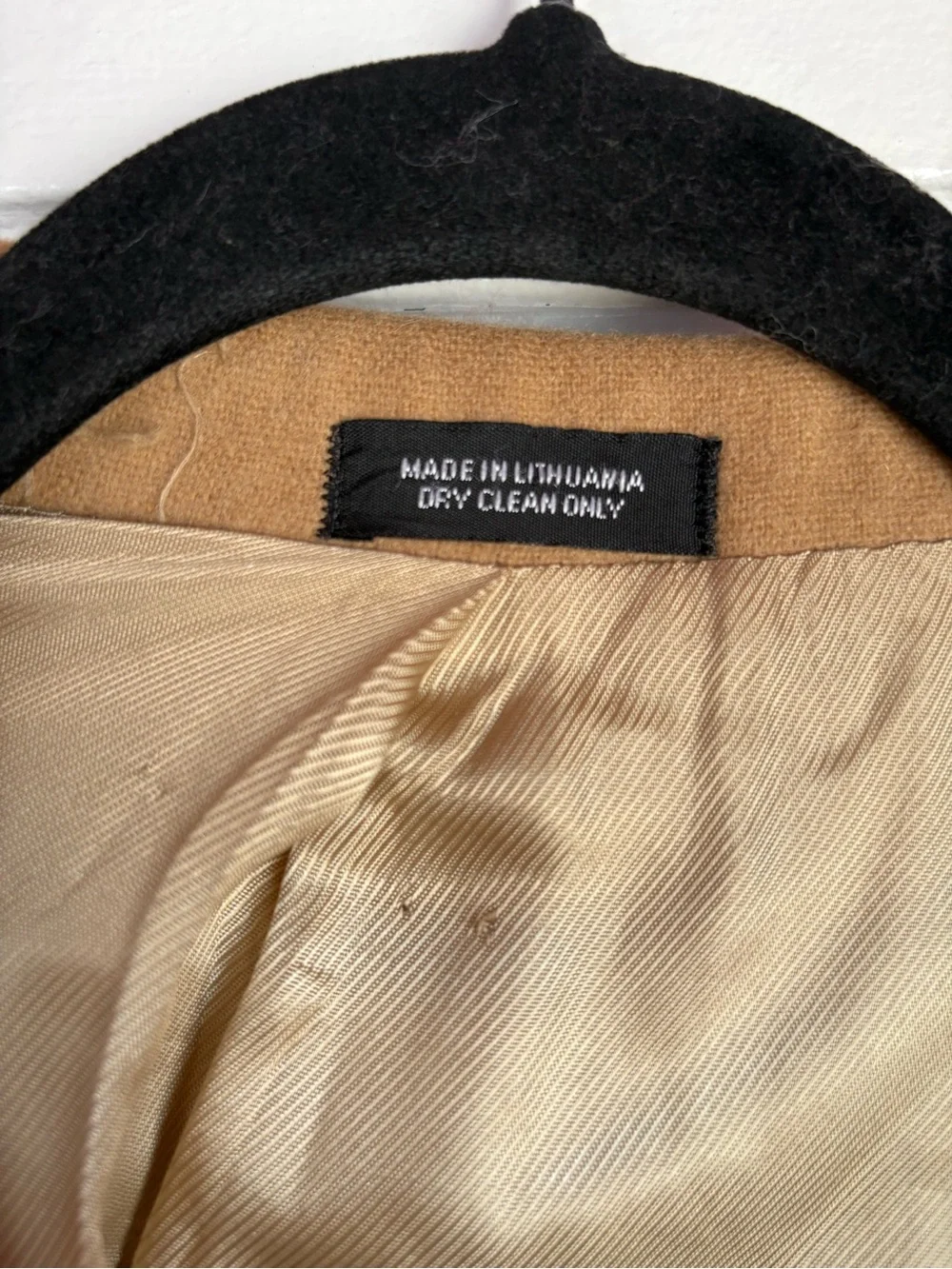 Oscar de la Renta Cashmere Wool Blend Camel Blazer Sport Coat Jacket Mens 40R
